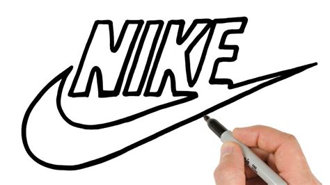 tekenen nike|Nike logo drawing video.